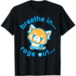 image:imageAggretsuko Yoga Breathe In Rage Out TShirtBlack