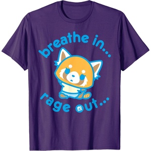 image:imageAggretsuko Yoga Breathe In Rage Out TShirtPurple