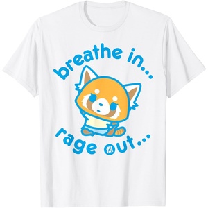 image:imageAggretsuko Yoga Breathe In Rage Out TShirtWhite