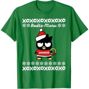 image:imageBad Badtz  Maru Ugly Christmas Shirt TShirtKelly Green