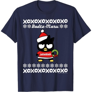 image:imageBad Badtz  Maru Ugly Christmas Shirt TShirtNavy Blue