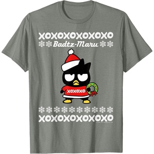 image:imageBad Badtz  Maru Ugly Christmas Shirt TShirtOlive Heather