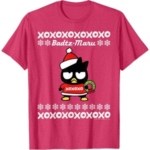 image:imageBad Badtz  Maru Ugly Christmas Shirt TShirtRed Heather