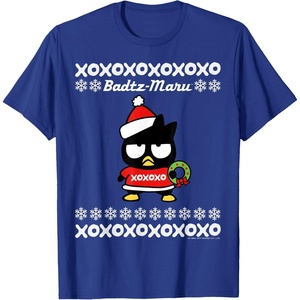 image:imageBad Badtz  Maru Ugly Christmas Shirt TShirtRoyal Blue