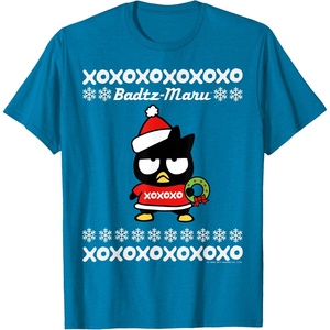 image:imageBad Badtz  Maru Ugly Christmas Shirt TShirtSapphire Blue
