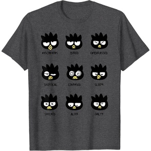image:imageBadtz  Maru Different Moods Tee TShirtDark Heather Grey