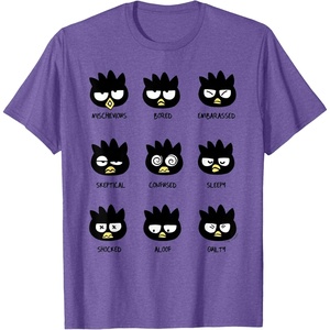image:imageBadtz  Maru Different Moods Tee TShirtPurple Heather