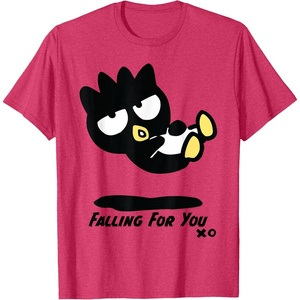 image:imageBadtz  Maru Falling For You Tee Shirt TShirtRed Heather