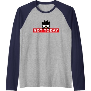 image:imageBadtzMaru Not Today Japan Raglan Baseball TeeNavy BlueAthletic Heather