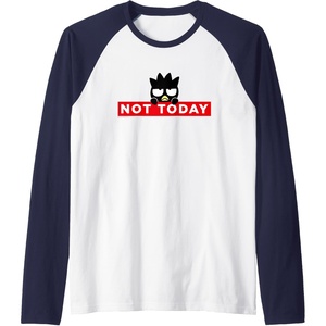 image:imageBadtzMaru Not Today Japan Raglan Baseball TeeNavy BlueWhite