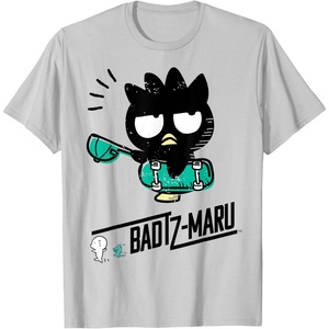 image:imageBadtzMaru Skateboard TShirtSilver Grey