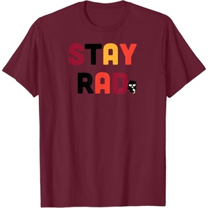 image:imageBadtzMaru Stay Rad TShirtBurgundy