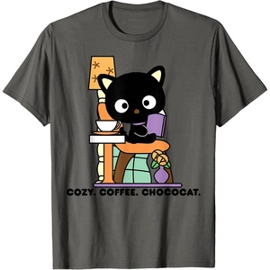 image:imageChococat Cozy Coffee Cafe TShirtAsphalt Grey