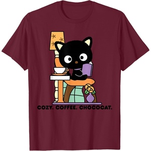 image:imageChococat Cozy Coffee Cafe TShirtBurgundy