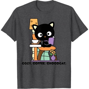 image:imageChococat Cozy Coffee Cafe TShirtDark Heather Grey