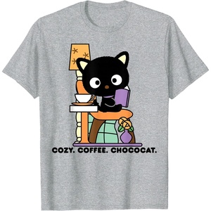 image:imageChococat Cozy Coffee Cafe TShirtHeather Grey