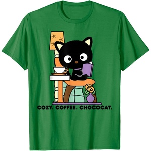 image:imageChococat Cozy Coffee Cafe TShirtKelly Green