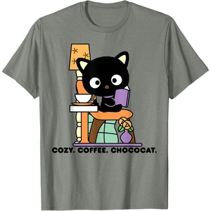 image:imageChococat Cozy Coffee Cafe TShirtOlive Heather