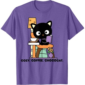 image:imageChococat Cozy Coffee Cafe TShirtPurple Heather