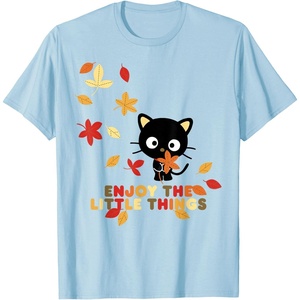 image:imageChococat Enjoy The Little Things Fall Leaves TShirtBaby Blue