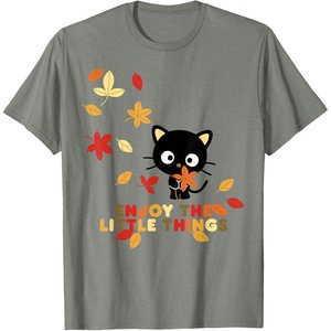 image:imageChococat Enjoy The Little Things Fall Leaves TShirtOlive Heather