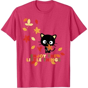 image:imageChococat Enjoy The Little Things Fall Leaves TShirtRed Heather