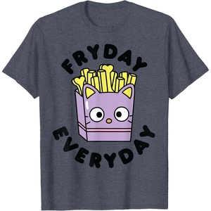 image:imageChococat French Fries Fryday Friday Everyday TShirtHeather Blue
