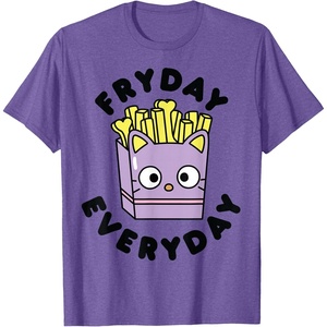 image:imageChococat French Fries Fryday Friday Everyday TShirtPurple Heather
