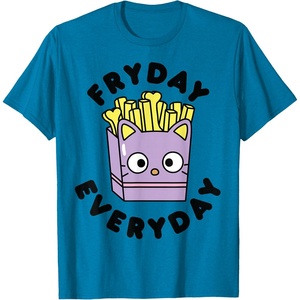 image:imageChococat French Fries Fryday Friday Everyday TShirtSapphire Blue
