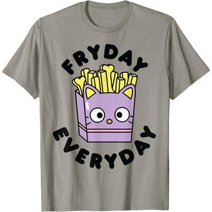 image:imageChococat French Fries Fryday Friday Everyday TShirtSlate Grey