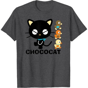 image:imageChococat Logo and Duckies Tee TShirtDark Heather Grey