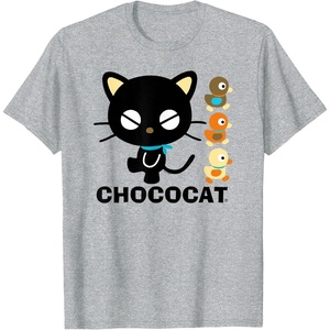image:imageChococat Logo and Duckies Tee TShirtHeather Grey