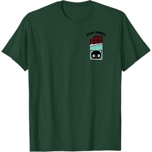 image:imageChococat Stay Sweet Chocolate Bar TShirtDark Green