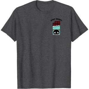 image:imageChococat Stay Sweet Chocolate Bar TShirtDark Heather Grey