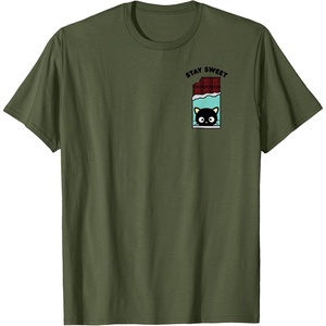 image:imageChococat Stay Sweet Chocolate Bar TShirtOlive Green
