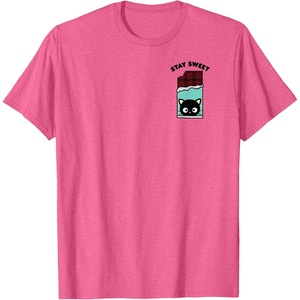image:imageChococat Stay Sweet Chocolate Bar TShirtPink Heather