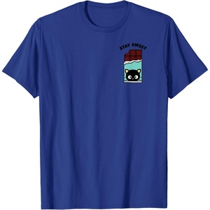 image:imageChococat Stay Sweet Chocolate Bar TShirtRoyal Blue