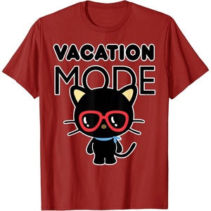 image:imageChococat Vacation Mode Sunglasses TShirtCranberry Red