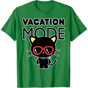 image:imageChococat Vacation Mode Sunglasses TShirtKelly Green