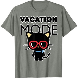 image:imageChococat Vacation Mode Sunglasses TShirtOlive Heather