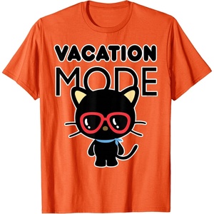 image:imageChococat Vacation Mode Sunglasses TShirtOrange