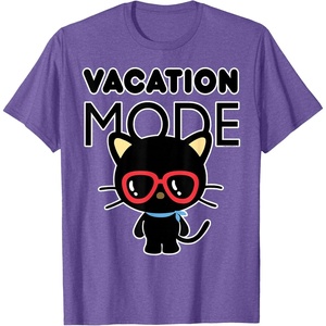 image:imageChococat Vacation Mode Sunglasses TShirtPurple Heather