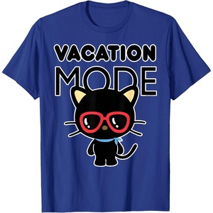 image:imageChococat Vacation Mode Sunglasses TShirtRoyal Blue