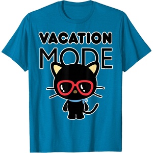 image:imageChococat Vacation Mode Sunglasses TShirtSapphire Blue
