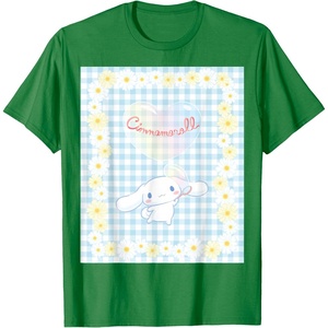 image:imageCinnamoroll Bubble Blue Ginham Daisy TShirt SmallKelly Green
