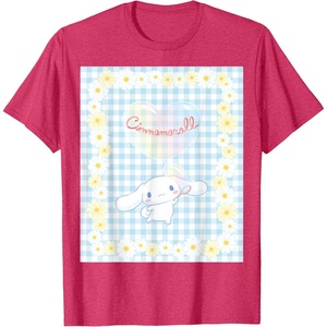 image:imageCinnamoroll Bubble Blue Ginham Daisy TShirt SmallRed Heather