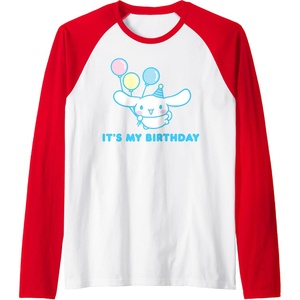 image:imageCinnamoroll Its my Birthday Raglan Baseball TeeRedWhite