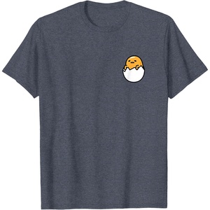 image:imageGudetama Front and Back Logo Tee Shirt TShirtHeather Blue