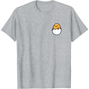 image:imageGudetama Front and Back Logo Tee Shirt TShirtHeather Grey