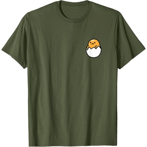 image:imageGudetama Front and Back Logo Tee Shirt TShirtOlive Green